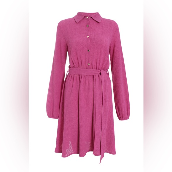 New! Only washed. Beautiful pink dress. 14 quiz - Picture 2 of 4